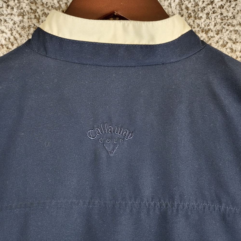 Callaway Golf Sport Jacket‎ Mens XL Full Zip Collared Navy Blue - Picture 7 of 12